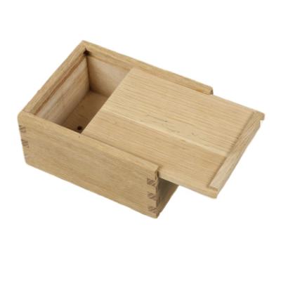 China Europe Wholesale Customized Wooden Small Gift Souvenir Packaging Slipping Lid Storage Wooden Box for sale