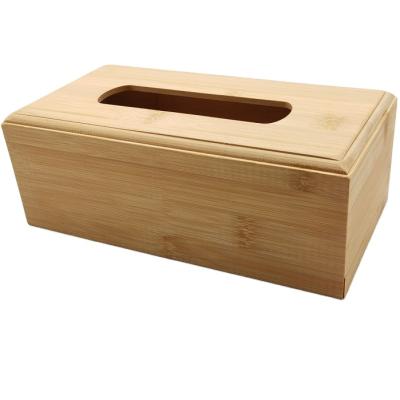 China Europe Bamboo Tissue Box Holder With Slide Lid Luxury Tissue Box Lid Tissue Paper Custom Wooden Packaging Box for sale