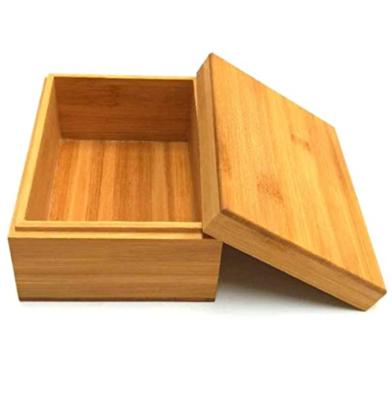 China Europe Wholesale Natural Unpainted Gift Box Tea Organizer Combination Wood Storage Box for sale