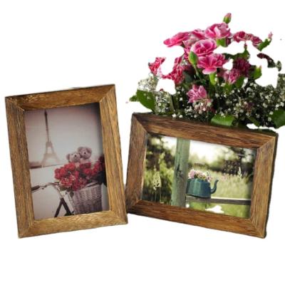 China Retro Best Selling Distressed Wooden Picture Frame 5x7 Soild Picture Frames for sale