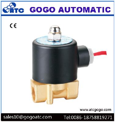 China 220v Solenoid Valve , NC Wire Lead Type Brass / Stainless Steel Electric Water Valve for sale