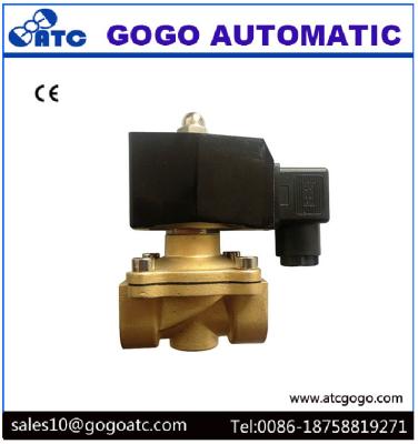 China Brass Solenoid Valves , AC220V 12V DC Normally Close 2 Way Solenoid Valves for sale