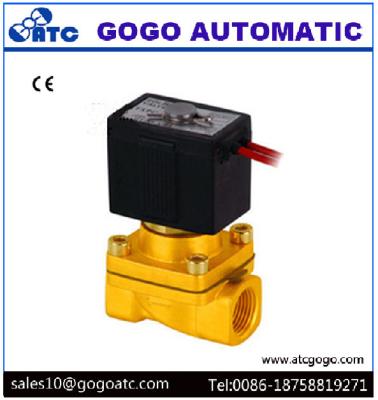 China Two Way 1/4 Inch Port 2 Way Solenoid Valves High Temperature Wire Lead SMC Type for sale