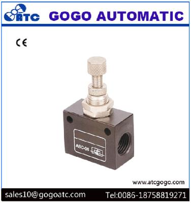 China 1/2 Joint Pipe Bore Flow Control Check Valve , One Way Throttle Pneumatic Actuator Valve for sale