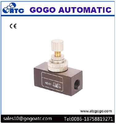 China Pneumatic Air Flow Control Restrictor Check Valve 0 - 60°C Operting Temp 1/4