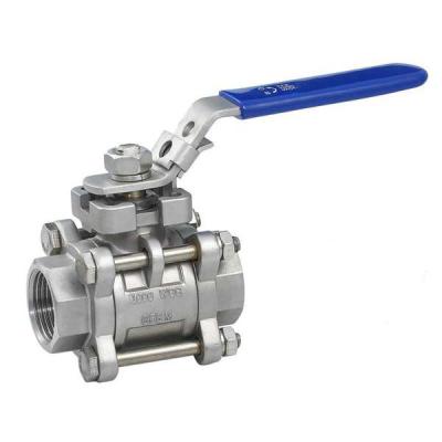 China Stainless Steel Threaded Hydraulic Ball Valve Medium Pressure Manual Operated for sale