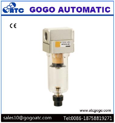 China Pneumatic Air Filter Air Source Treatment Unit With Copper Cartridge Manual Drain SMC Type for sale