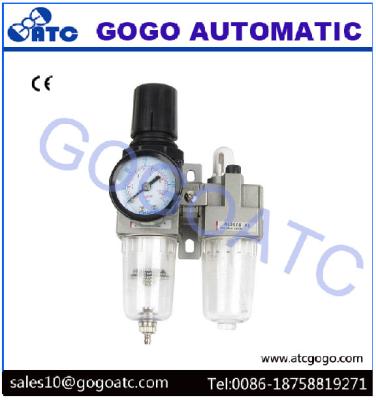 China 1/8 Inch Manual Drain SMC Air Regulator Filter Lubricator For Air Source Treatment for sale