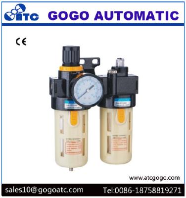 China Air Compressor Pressure Regulator For Filling Machine , Industrial Air Filter Regulator With Gauge for sale