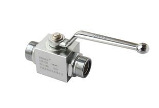 China 3 Way High Pressure Standard Hydraulic Ball Valve With Stainless Steel Material for sale