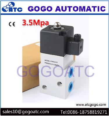 China Industrial 3 Way Air Compressor High Pressure Solenoid Air Valve 1/4 1/2 Pipe Size for sale