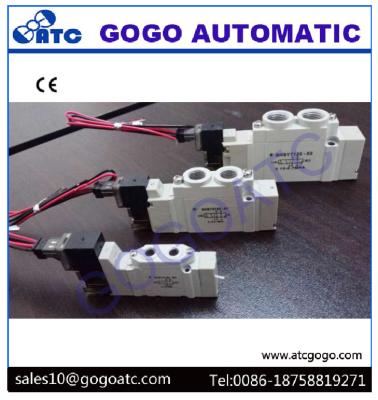 China High Frequency Solenoid Valve , Inner Guide Type Pneumatic Micro Valve 5 Way 1/8 for sale