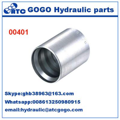 China Carbon Steel Hose Quick Coupling Fittings FERRULES FOR 4SH R12/32 HOSE  00401 for sale