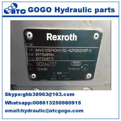 China A bomba de óleo hidráulico variável A4VG de Rexroth do deslocamento fechou a maquinaria de construção dos circuitos à venda