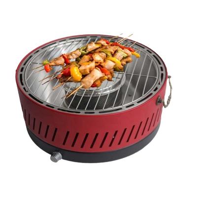 China Easily Assembled Korean Table Grilling Set For Sale Outdoor Self Restaurant Charcoal Barbecue Grill Machine for sale