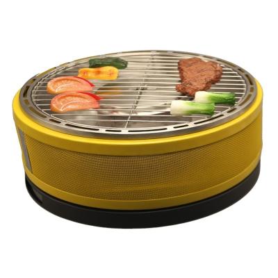 China Easily Assembled Korean Outdoor Smoker Stove Chicken Table Top BBQ Oven Portable Smokeless Grill for sale