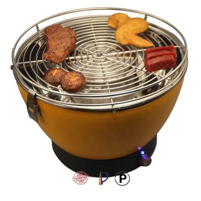 China Outdoor Easily Cleaned Korean Meat BBQ Oven Smokeless Toaster Rotating Vertical Charcoal Grill Machine for sale