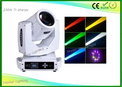 China White Moving Head Spot Stage Lights Osram Yodn Lamp 16ch / 20ch 17 Gobos Effect for sale