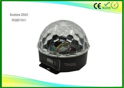 China 6 Colors Dmx Crystal LED Magic Ball Light Violet Color Plastic Shell for sale