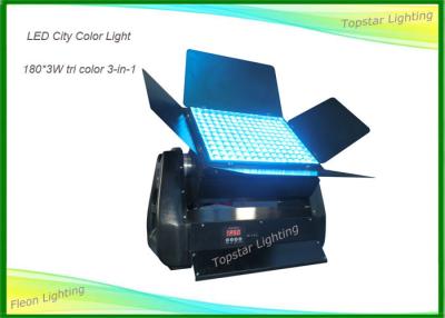 China 180 X 3w Outdoor Search Lights , 3 In 1 RGB Tri Color Led Wall Washer Aluminum Alloy Shell for sale