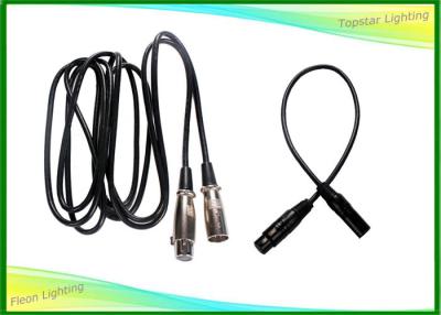 China Indoor Stage Lighting Parts , Custom 3 Pin Dmx Cable Cord Length for sale