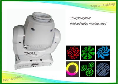 China Cheapest 10W / 30W / 60W Manual Zoom Mini Led Moving Head Gobo Light Stage Disco Club Decor Lighting for sale