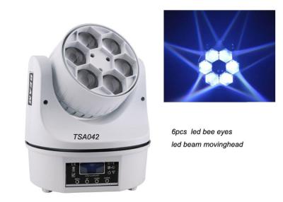 China White 6 x15w RGBW 4 in1 High Brightness Beam Moving Head Light Led Stage Disco Light for sale