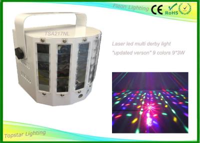 China Led DJ Stage Light Ce Rohs 9 Colors Laser Led Multi Derby Effect Light 9*3w For Stage Decoration for sale