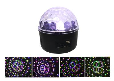 China New 500 Patterns Mp3 Led Magic Ball Light Sound Auto (Infrared Remote Control) 6w Led for sale