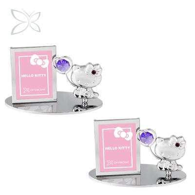 China Hello Kitty Crystocraft Wedding Keepsake Decorated with Shiny Cut Crystals Hello Kitty Adult Photo Frame for sale