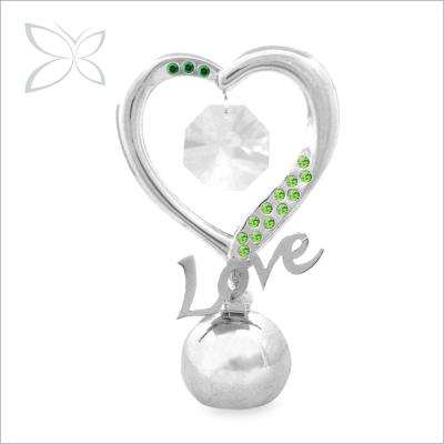 China Europe Metal Extremely Good Cute Ribbon Plated Heart Paperweight for sale