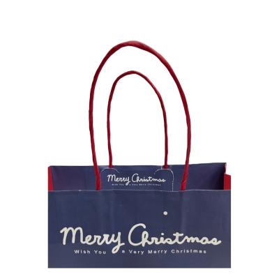 China Eco - Friendly Custom Printed Festival Paper Bag Christmas Gift Bag for sale