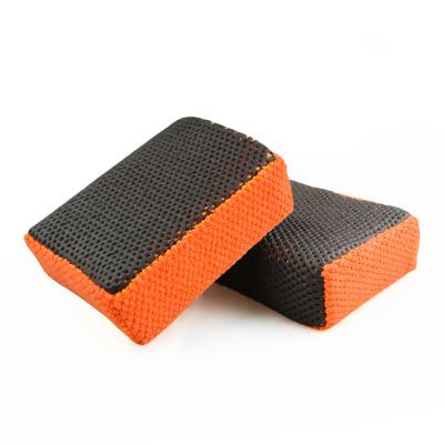 China Environmentally Friendly Orange Clay Block For Cleaning Cars Blister Packaged for sale