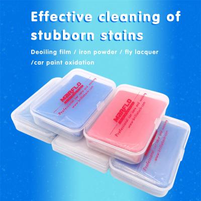 China Customized Blue And Red Surface Detailing Clay Bar 220g Effective Cleaning for sale