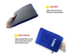 Black Red Clay Wash Mitt With Quick Simple And Secure Service ISO-9001 Certification