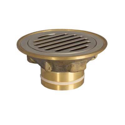 China Modern Factory Price 50mm Round Vinyl Brass Chrome Plated Anti Smell Bathroom Shower Drain With Grate for sale