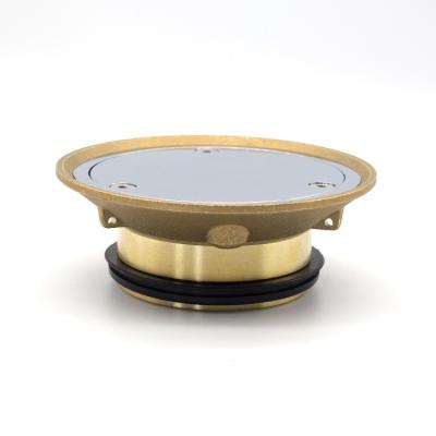 China Modern Bathroom Balcony Hot Sale Direct Selling Brass Round Shower Smell Clean Round Floor Drain Anti for sale