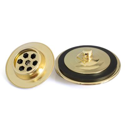 China Bathroom Modern Universal Stainless Steel Basin Drain Stopper Brass Sink Drain With Non-Clogging Strainer for sale