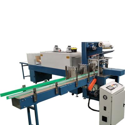 China Automatic Beverage Bottle Drinking Water Beer Plant PE Film Shrink Stretch Heating Wrapping Packaging Machine Wrapping Production Line for sale