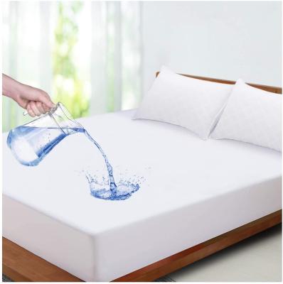 China Bamboo Cotton Suitable Hypoallergenic Waterproof Terry Waterproof Cover Mattress Protector for sale