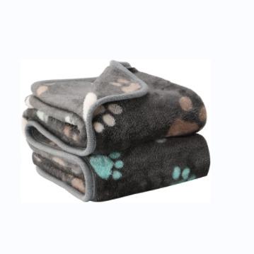 China Wool leopard print pet blanket, breathable, soft and comfortable for sale