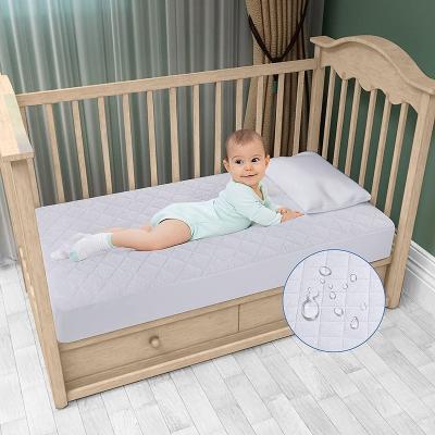 China Softest Organic Bamboo Anti Dust Mites Bamboo Mattress Crib And Protector for sale