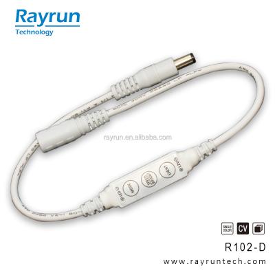 China Single Color Led Strip Lighting Rayrun R102 Mini Single Color LED Controller For LED Strip for sale