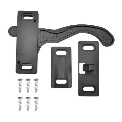 China Push-to-Open System RV Screen Door Latch Camper Door Latch Upright Handle Kit For RV for sale