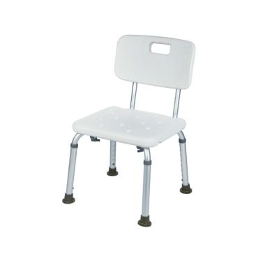 China Height Adjustable Happiness Single Seat Shower Chair Bath Chair For Seniors For Sale With Cut Out Seat for sale