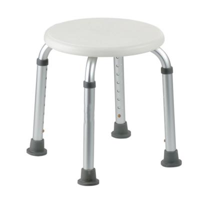 China Height Adjustable Aluminum Bath Stool Shower Stool Rotating Round Chair For Elderly Handicap for sale