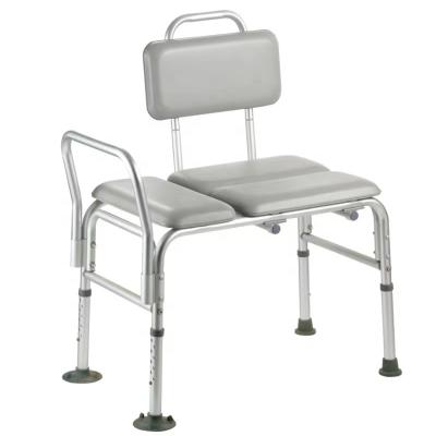 China Convenient Aluminum Alloy Care Chair Shower Transfer Wheelchair For Patient Bathtub Patient High Quality Modern Shower Chair for sale