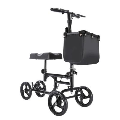 China Aluminum Alloy Rehabilitation Knee Walker Physical Therapy Training Equipment Handicap Scooter Light Weight Disabled Walking Aids for sale