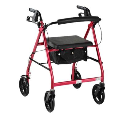 China Mobility Scooter Bliss Portable Foldable Lightweight Aluminum Elderly Rollator Walker With Seat For Disabled for sale