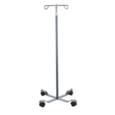 China Modern Medical Portable Drip Stand Convenient Iv Pole Drip Stand with Wheels Height Adjustable Stainless Steel Iron Drip Infusion Stand for sale